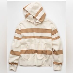 AE Laidback Luxe Relaxed Fit Striped Hoodie
